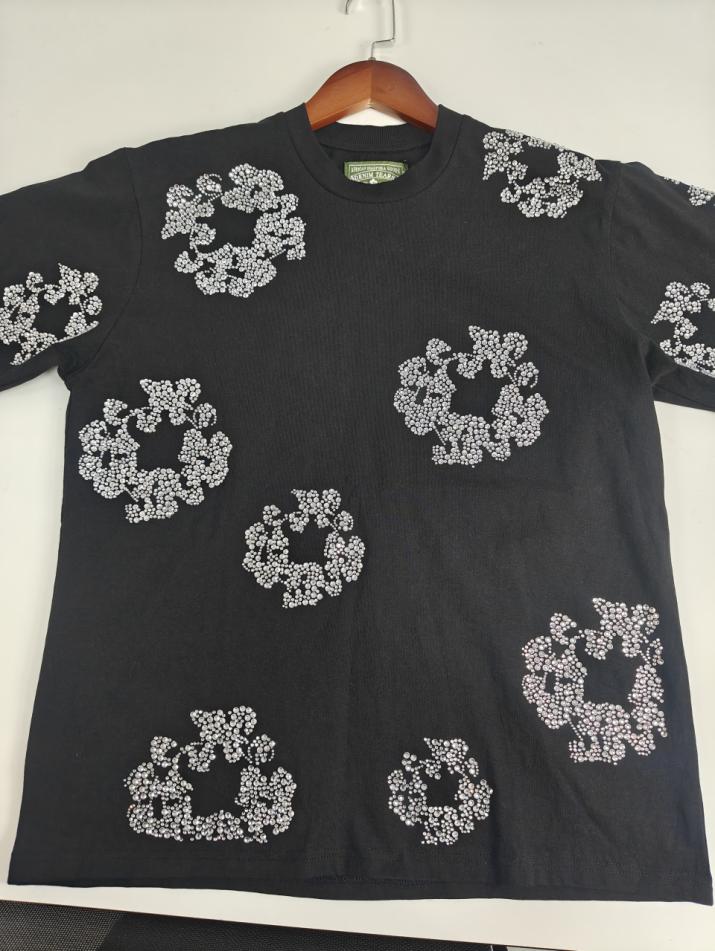 Denim Tears T-Shirts/ T-Shirts Rhinestone