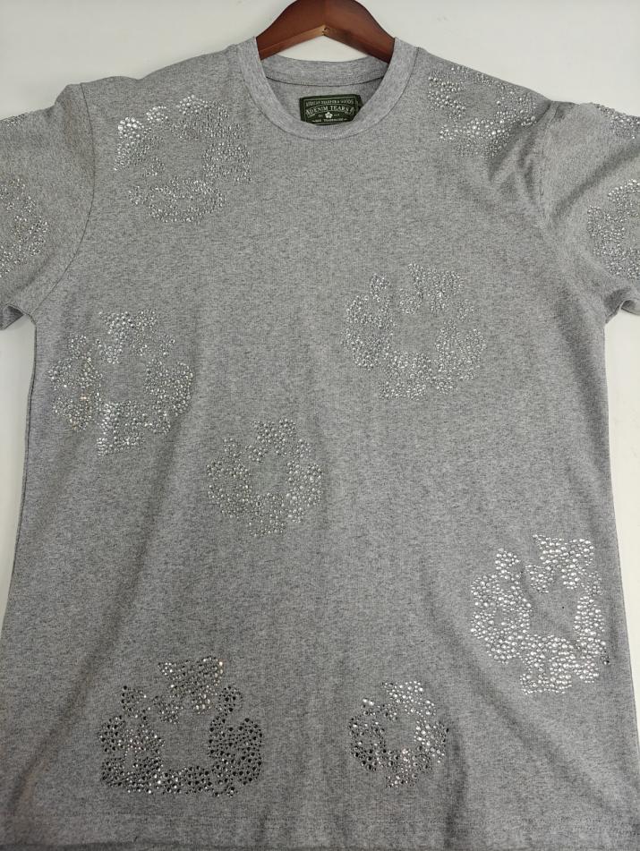 Denim Tears T-Shirts/ T-Shirts Rhinestone