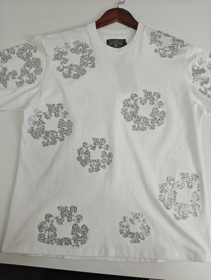 Denim Tears T-Shirts/ T-Shirts Rhinestone
