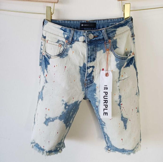 Purple Jeans Shorts