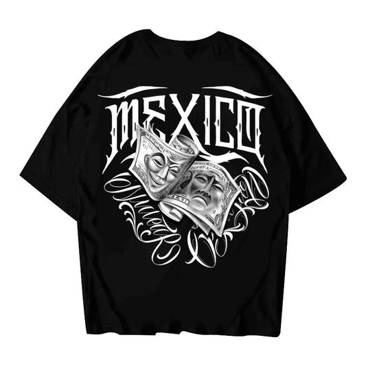 Mexican Chicano Curated T Shirt Fashion Tide Short Sleeve Vintage Street Style Adults Kids Clothing 100%Cotton Streetwears Tees